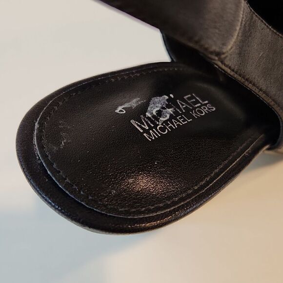 MICHAEL Michael Kors Black Studded Gemma Slingback Heels Women's Sz 6M EUC NICE! - Picture 12 of 15